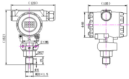 防爆壓力變送器(圖1) 防爆壓力變送器(圖1)